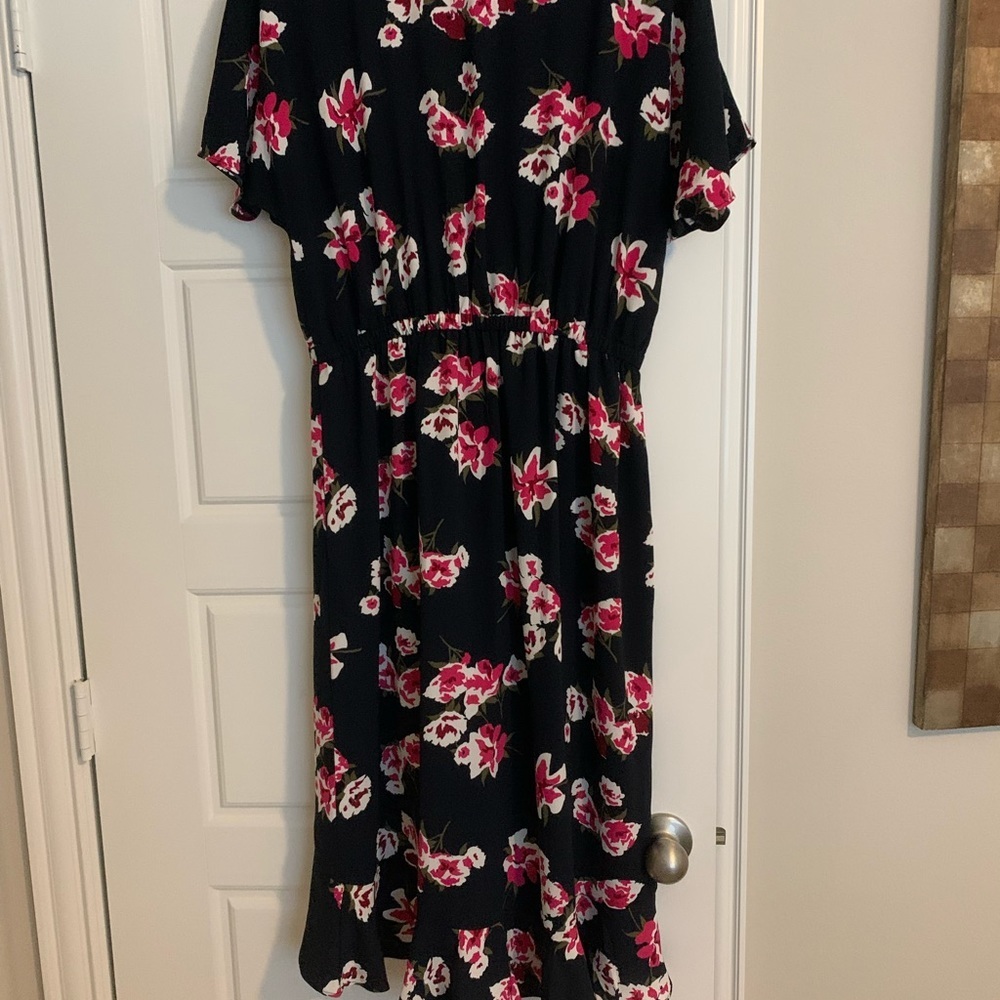 J. Crew Factory V-Neck Floral High Low Dress - Picture 8 of 8